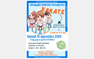 Journée Portes Ouvertes en septembre - MODIFICATION !